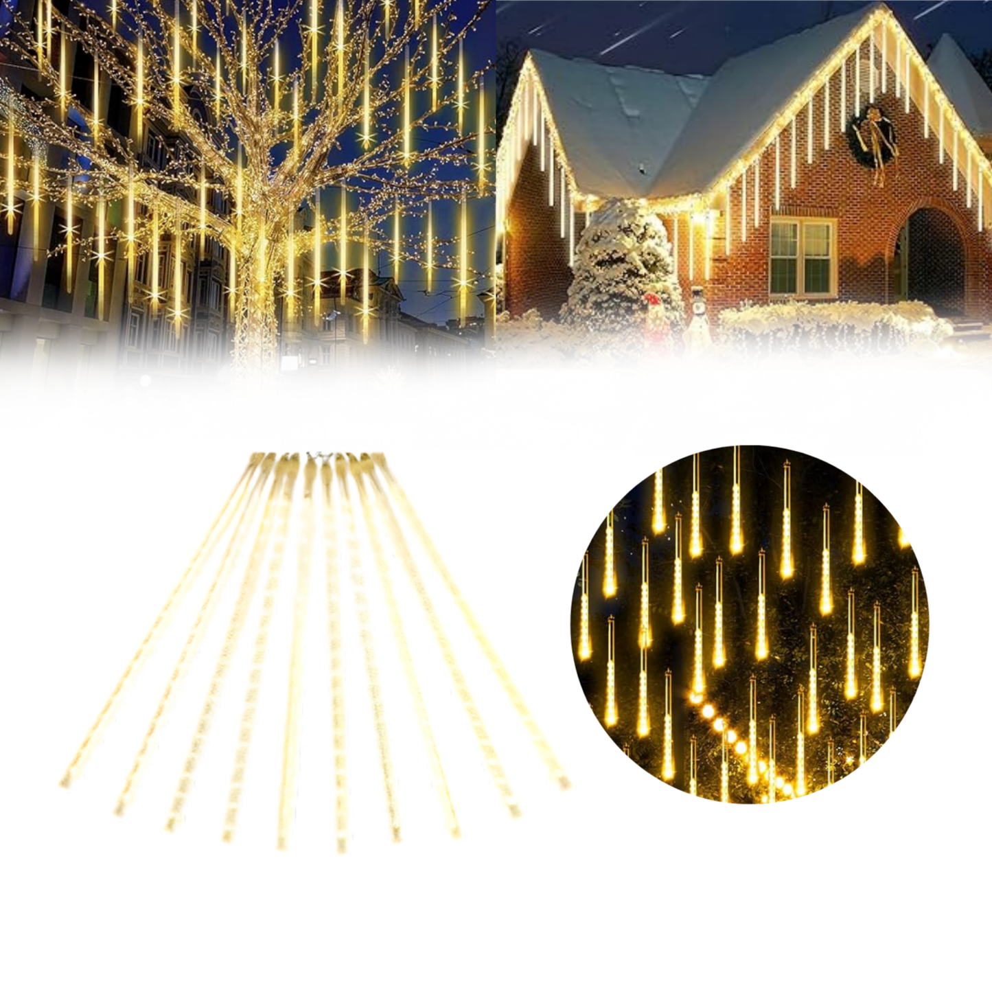 MagicLights - LED Zvezde Padalice (Set od 8 komada)