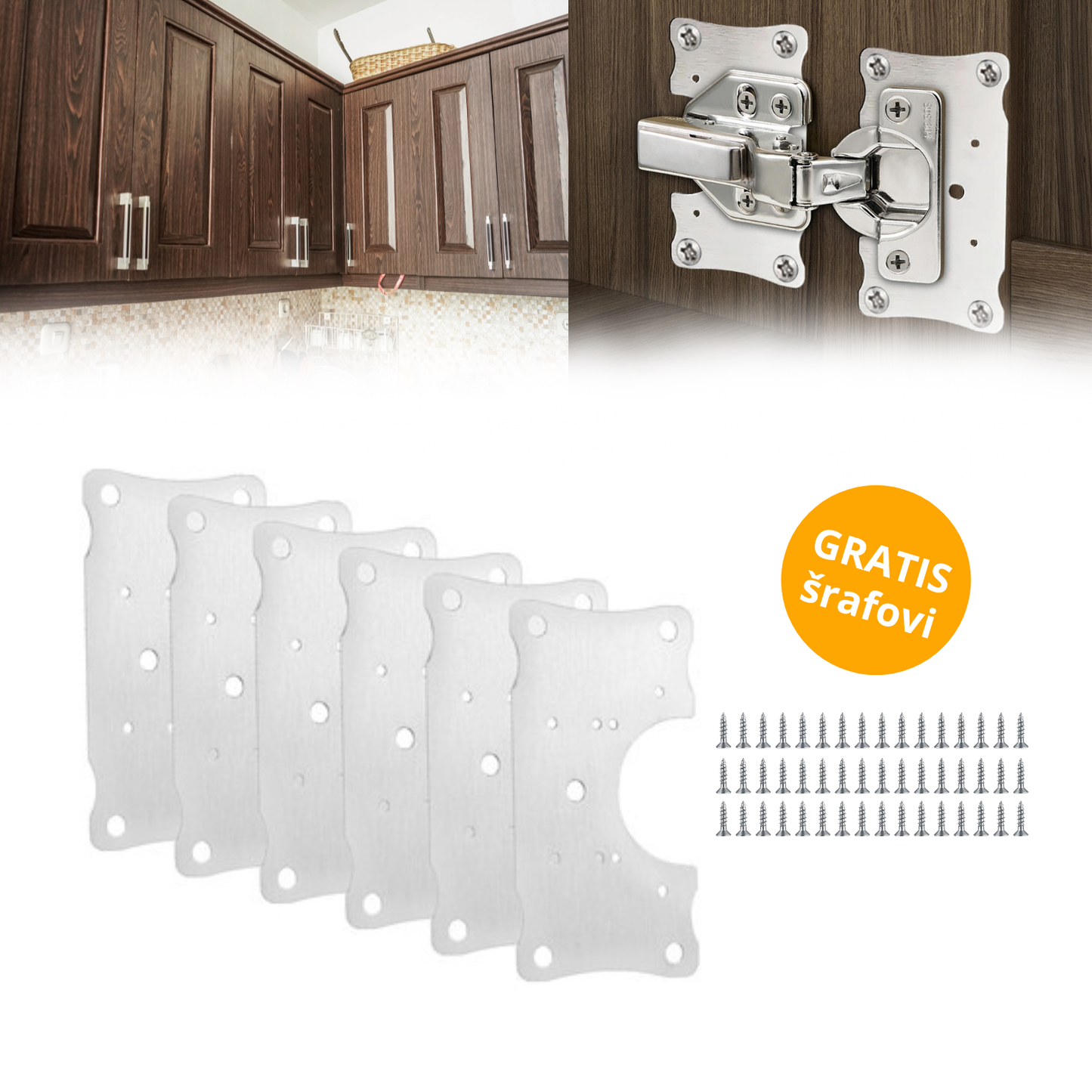 Pločice za popravku šarki