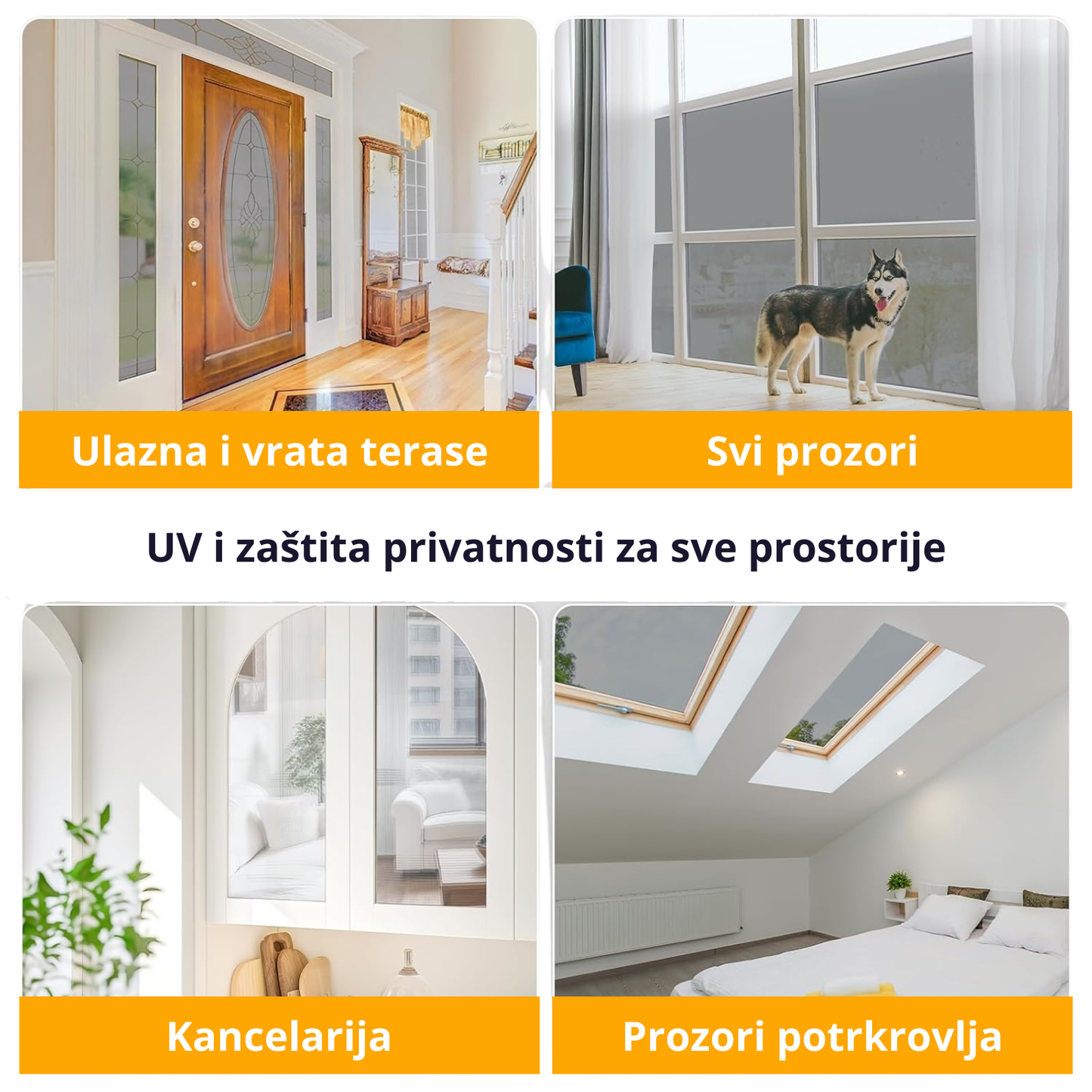 Uv reflektujuća folija za stakla
