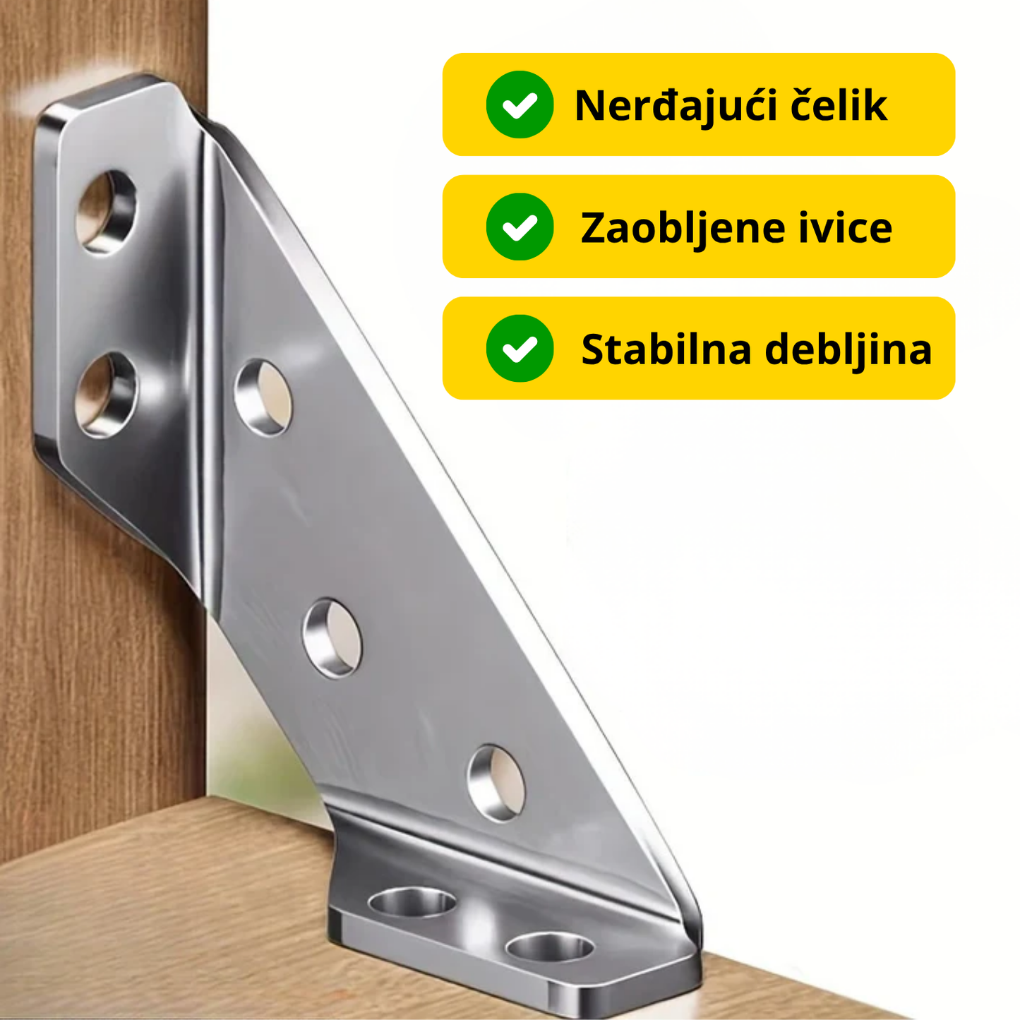 Trostrani ugaonici za popravku nameštaja