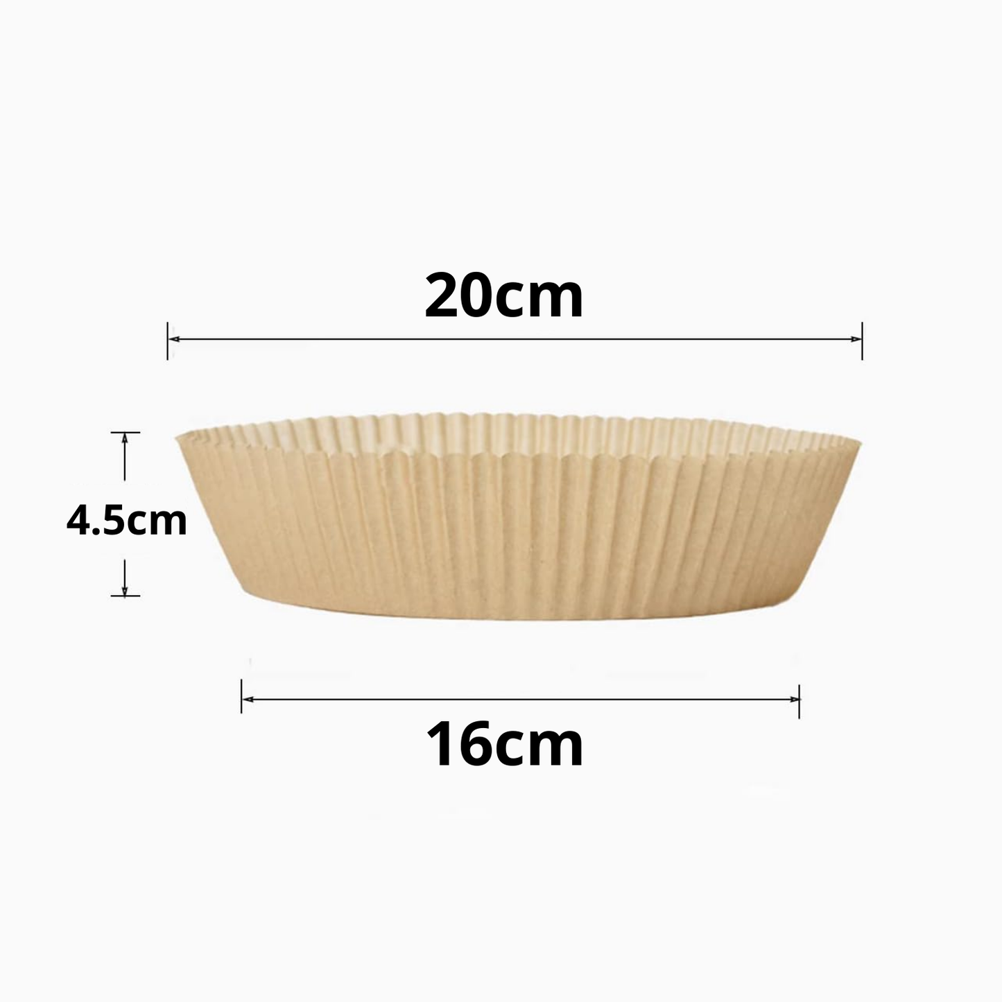 Papirne korpice za AirFryer - 50 komada