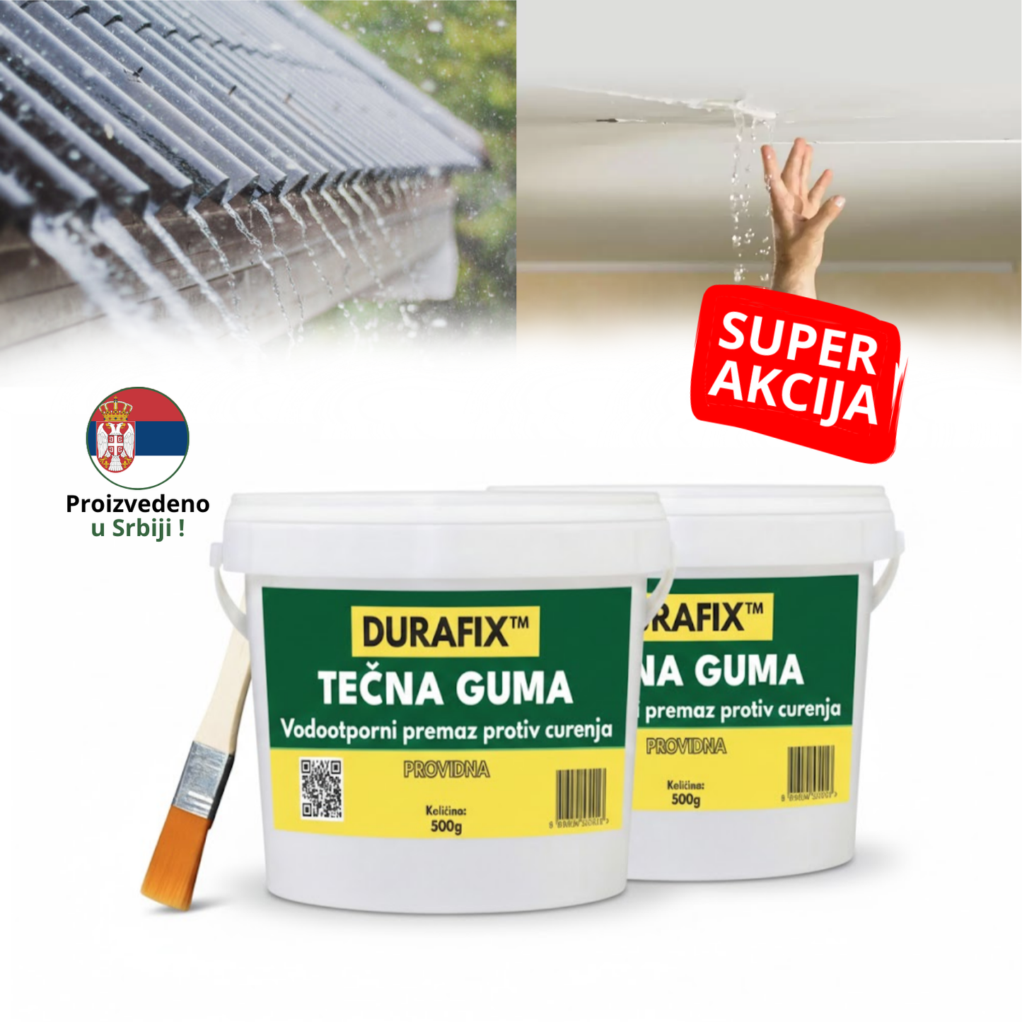 TotalSeal - Vodootporni premaz 1+1 gratis (500g + 500g)