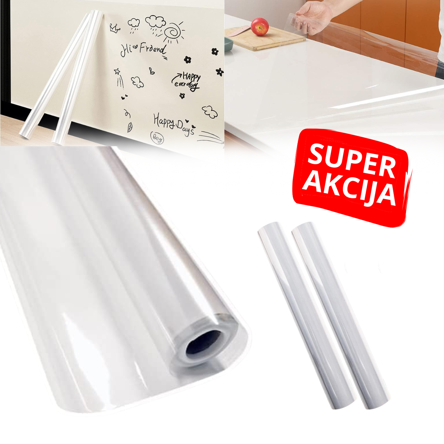 Magična folija za zaštitu zidova i površina 60x300cm