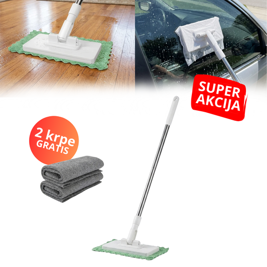 ClickMop - Mop za sve vrste krpa + 2 Mikrofiber krpe Gratis