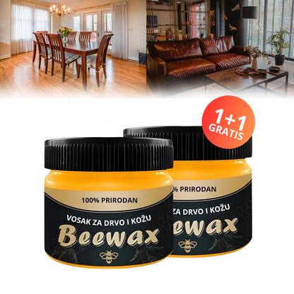 BeeWax - Vosak za obnovu drvenih površina 1+1