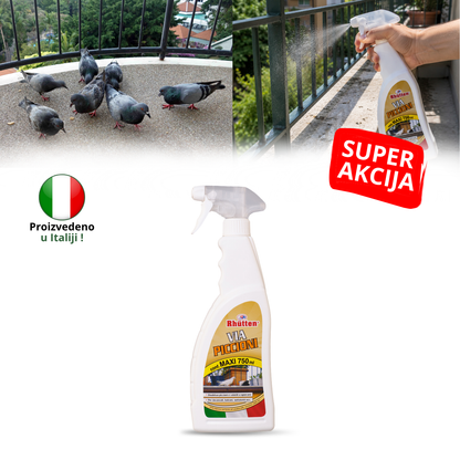 Sredstvo za Rasterivanje Golubova i Ostalih Ptica 750ml