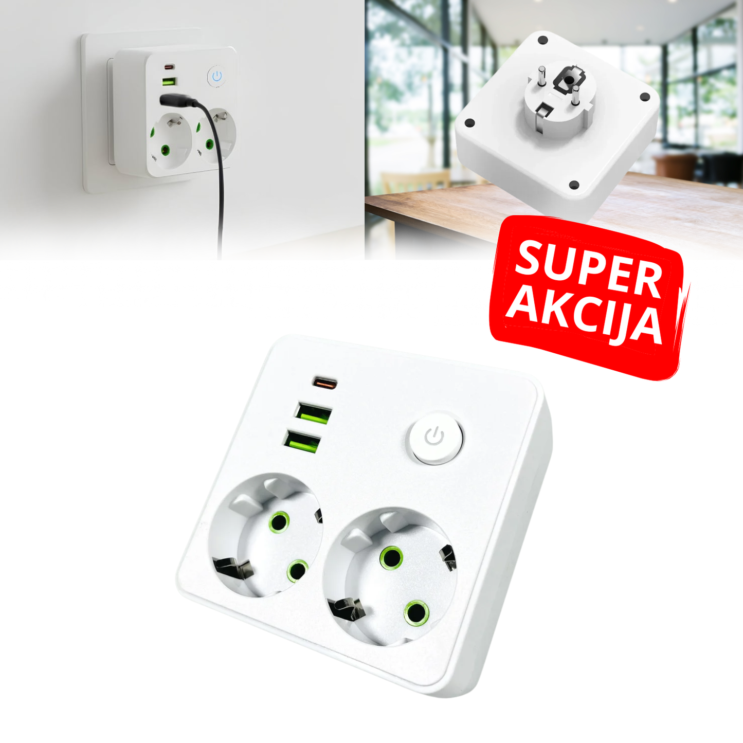 VoltMax - 6 u 1 Multi Utičnica