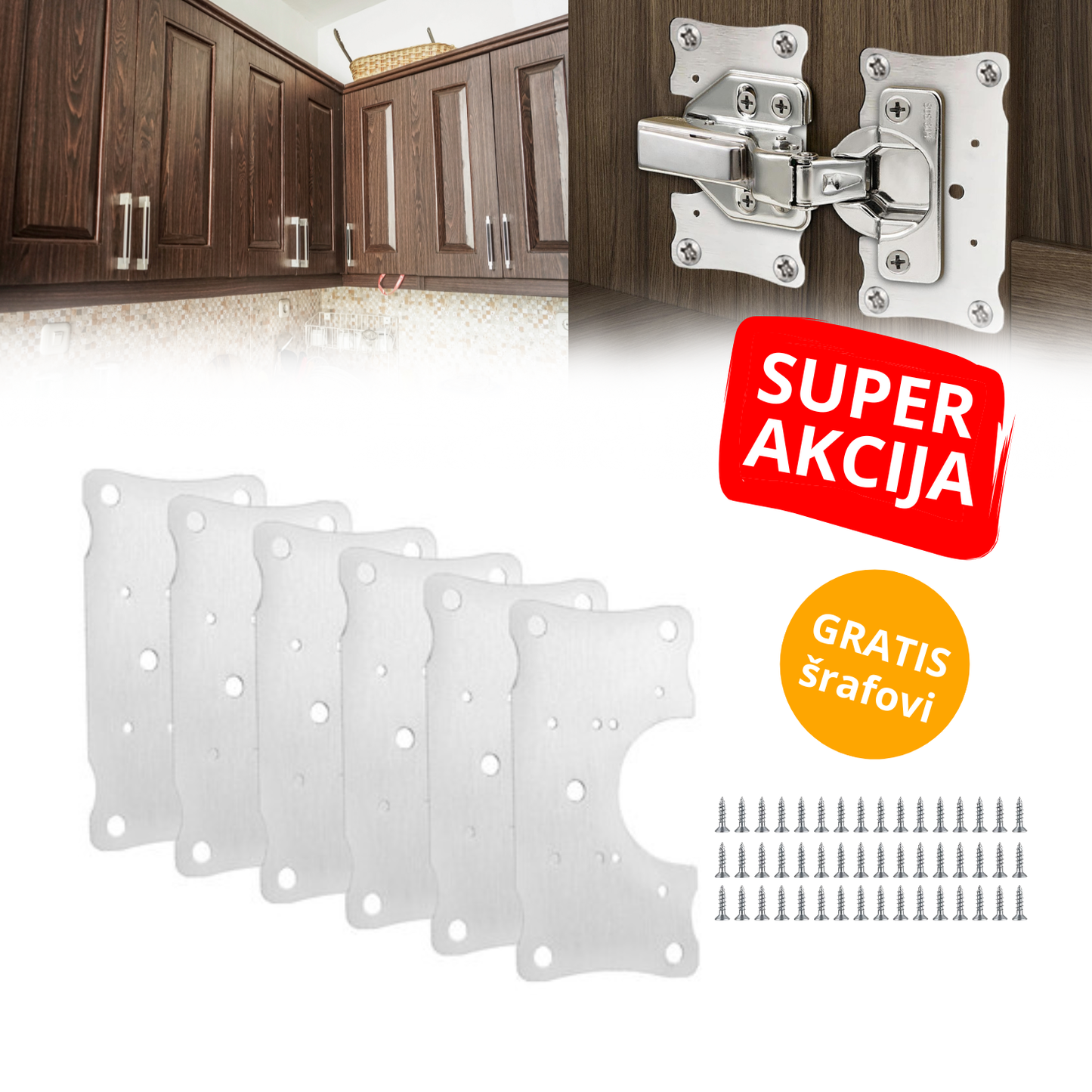 Pločice za popravku šarki