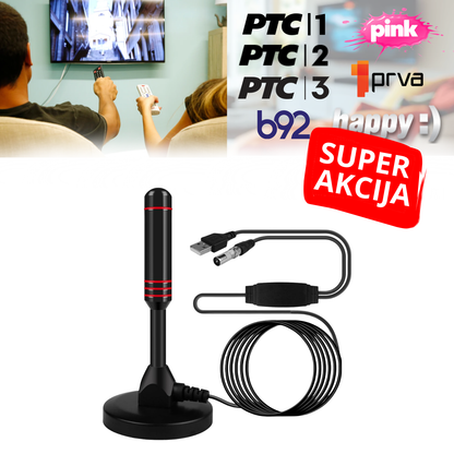 HDTV Plus - Digitalna TV Antena sa pojačivačem