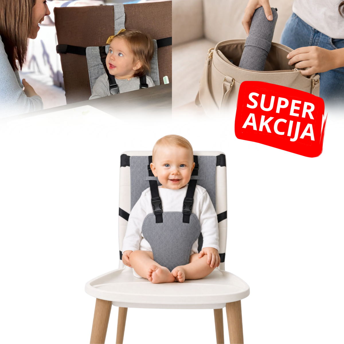 BebiSeat Pro - Prenosiva hranilica za bebe