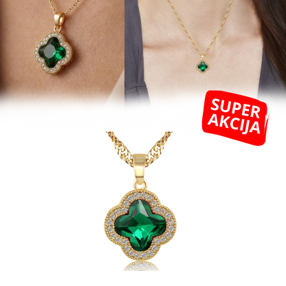 Emerald Prestige - Srećna ogrlica od nerđajućeg čelika