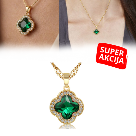 Emerald Prestige - Srećna ogrlica od nerđajućeg čelika