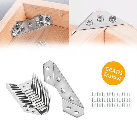 Trostrani ugaonici za popravku nameštaja