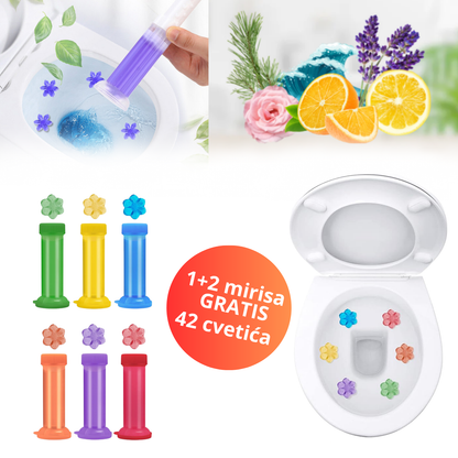 Mirišljavi cvetići za WC šolju - 3 mirisa (42 cvetića)