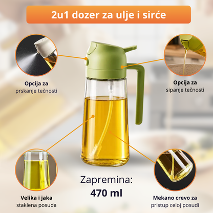 2u1 Dozer za ulje i sirće - 1+1 Gratis