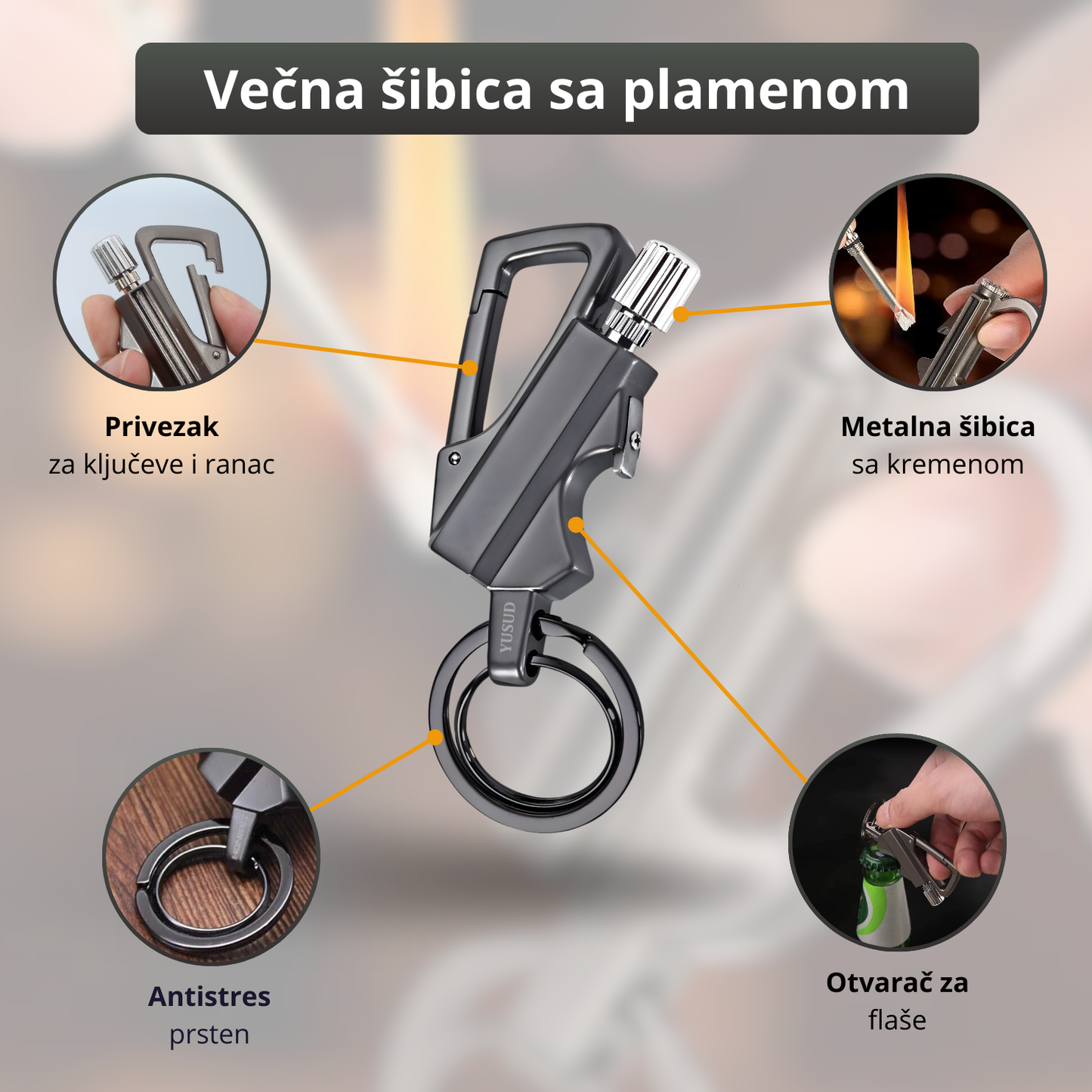 EverFlame Pro -  Metalna šibica sa večnim plamenom