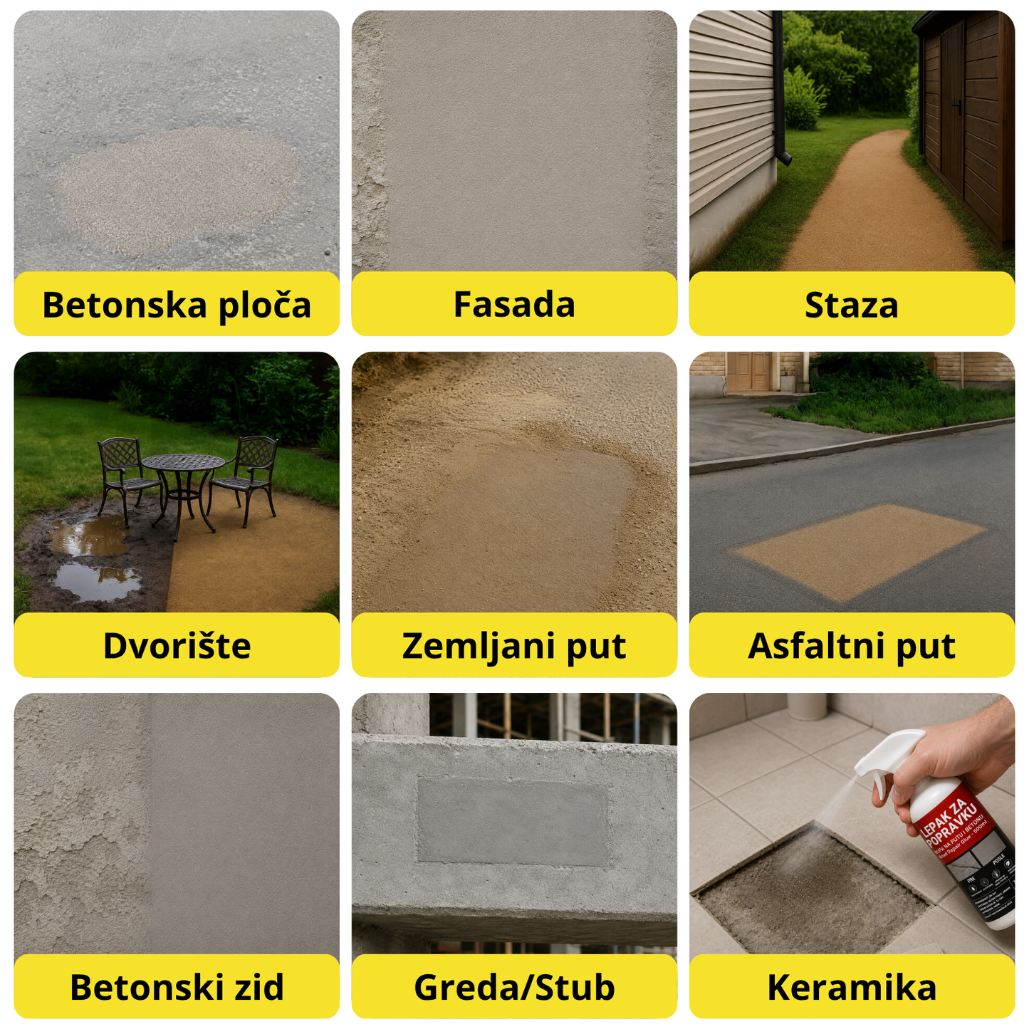 FixStrong - Lepak za popravku rupa na putu i betonu - 1+1 Gratis
