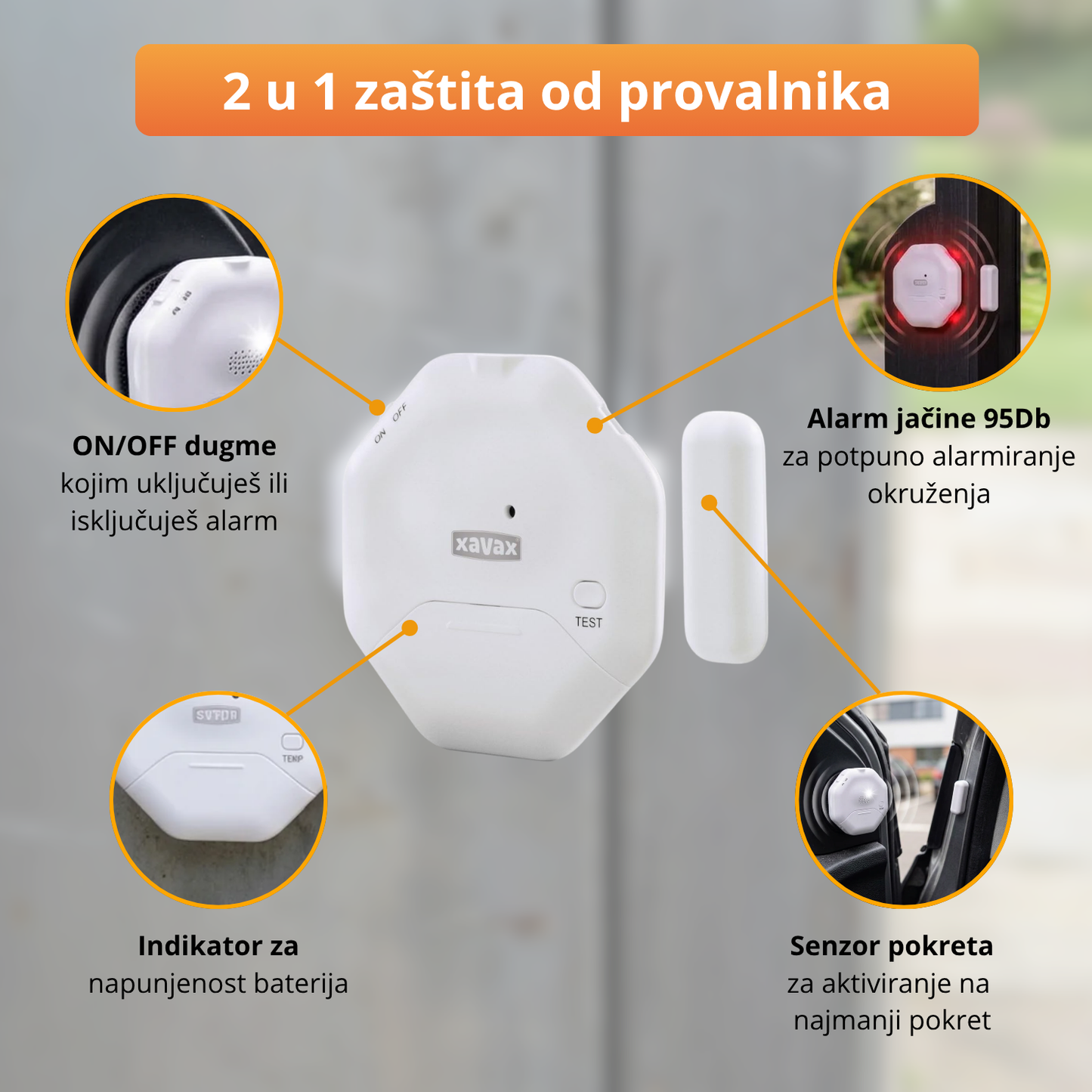 AlertPlus - Ultra snažni slim alarm