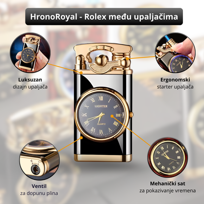 HronoRoyal - Upaljač sa mehaničkim satom
