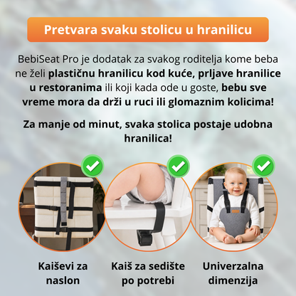 BebiSeat Pro - Prenosiva hranilica za bebe