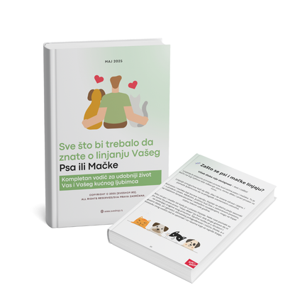 Parna četka za ljubimce + Priručnik za linjanje ljubimaca