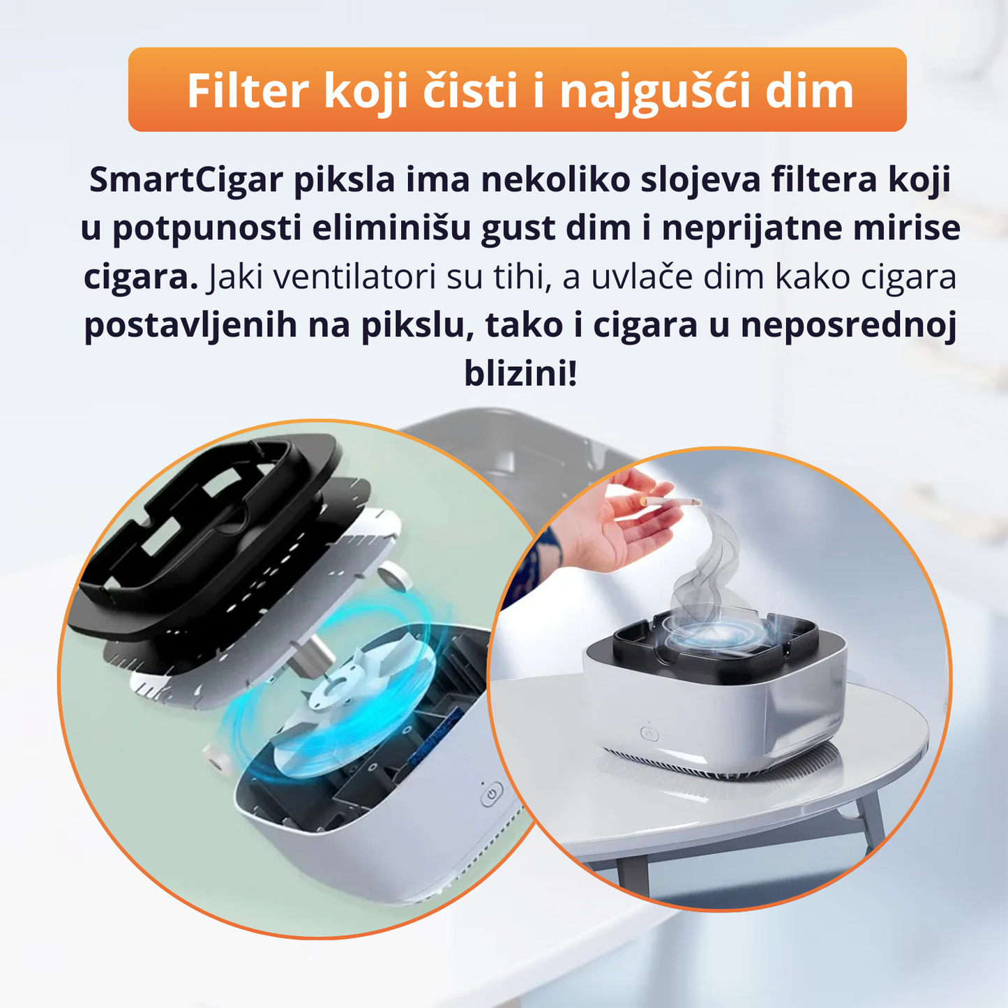 SmartCigar - Pametna filter piksla za dim i mirise