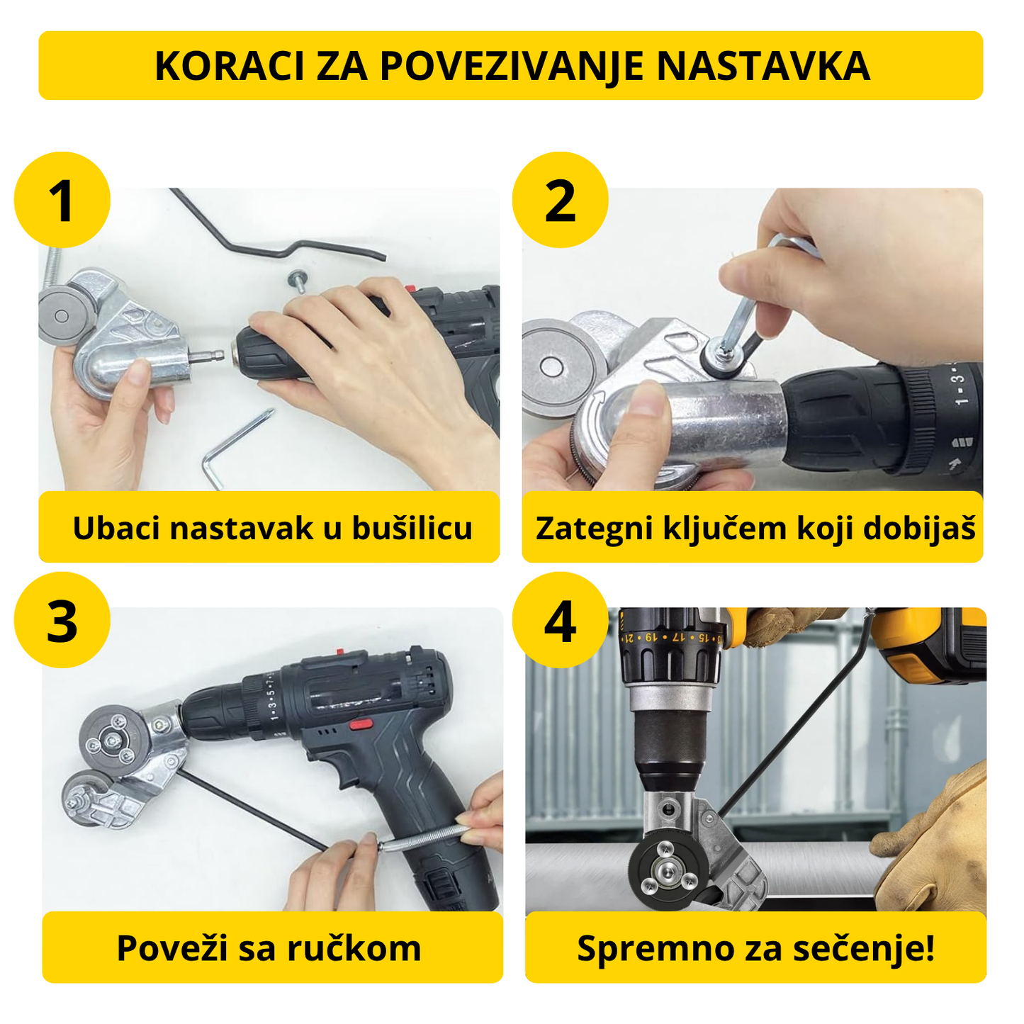 Nastavak za Bušilicu - Sekač metala i limova