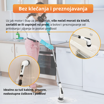 CleanPro - Multifunkcionalna Električna četka za čišćenje   (11 delova)