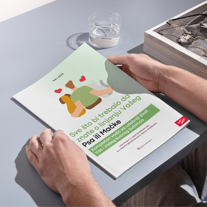 Parna četka za ljubimce + Priručnik za linjanje ljubimaca