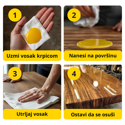 BeeWax - Vosak za obnovu drvenih površina 1+1