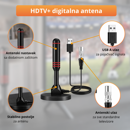 HDTV Plus - Digitalna TV Antena sa pojačivačem