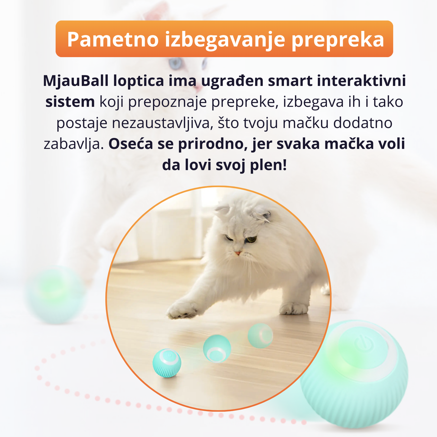 MjauBall - Pametna interkativna loptica za mace