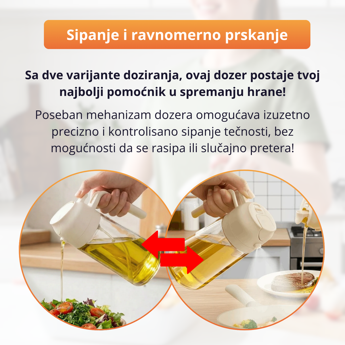 2u1 Dozer za ulje i sirće - 1+1 Gratis