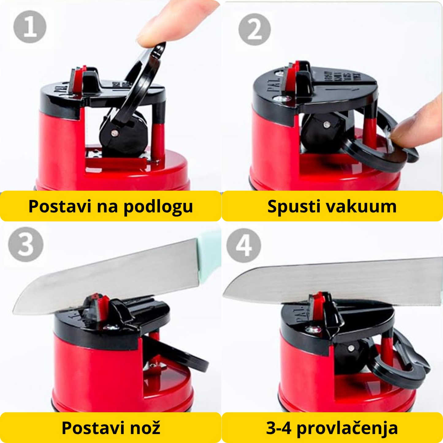 Vakuumski oštrač za noževe