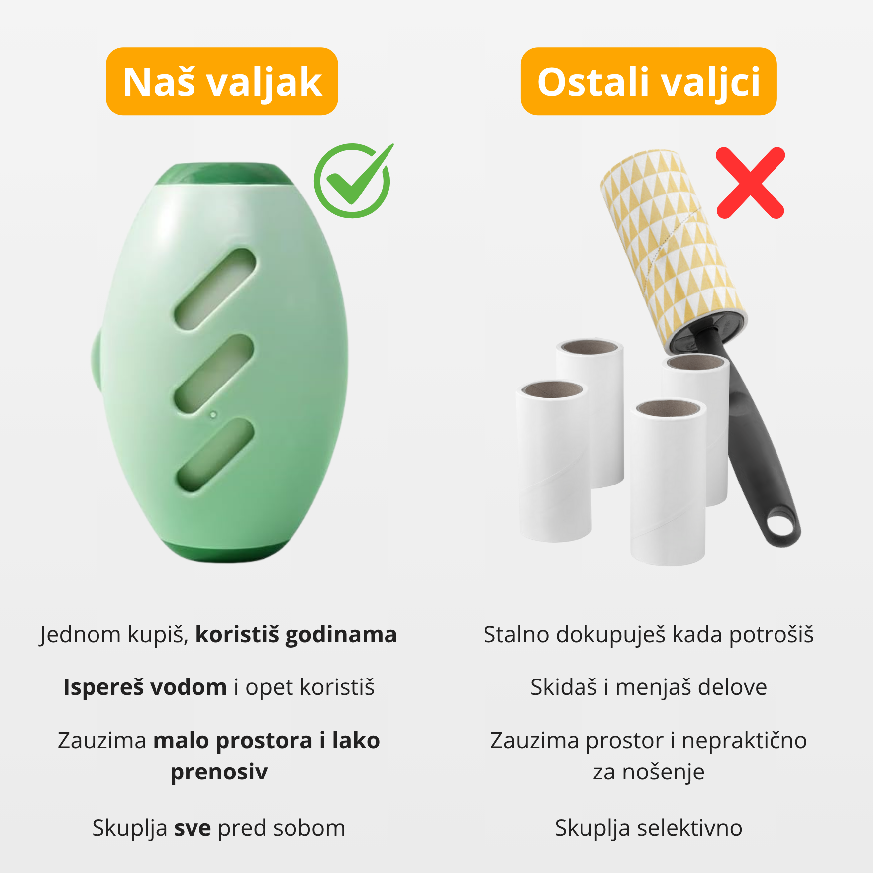 Valjak čistač