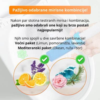 Mirišljavi cvetići za WC šolju - 3 mirisa (42 cvetića)
