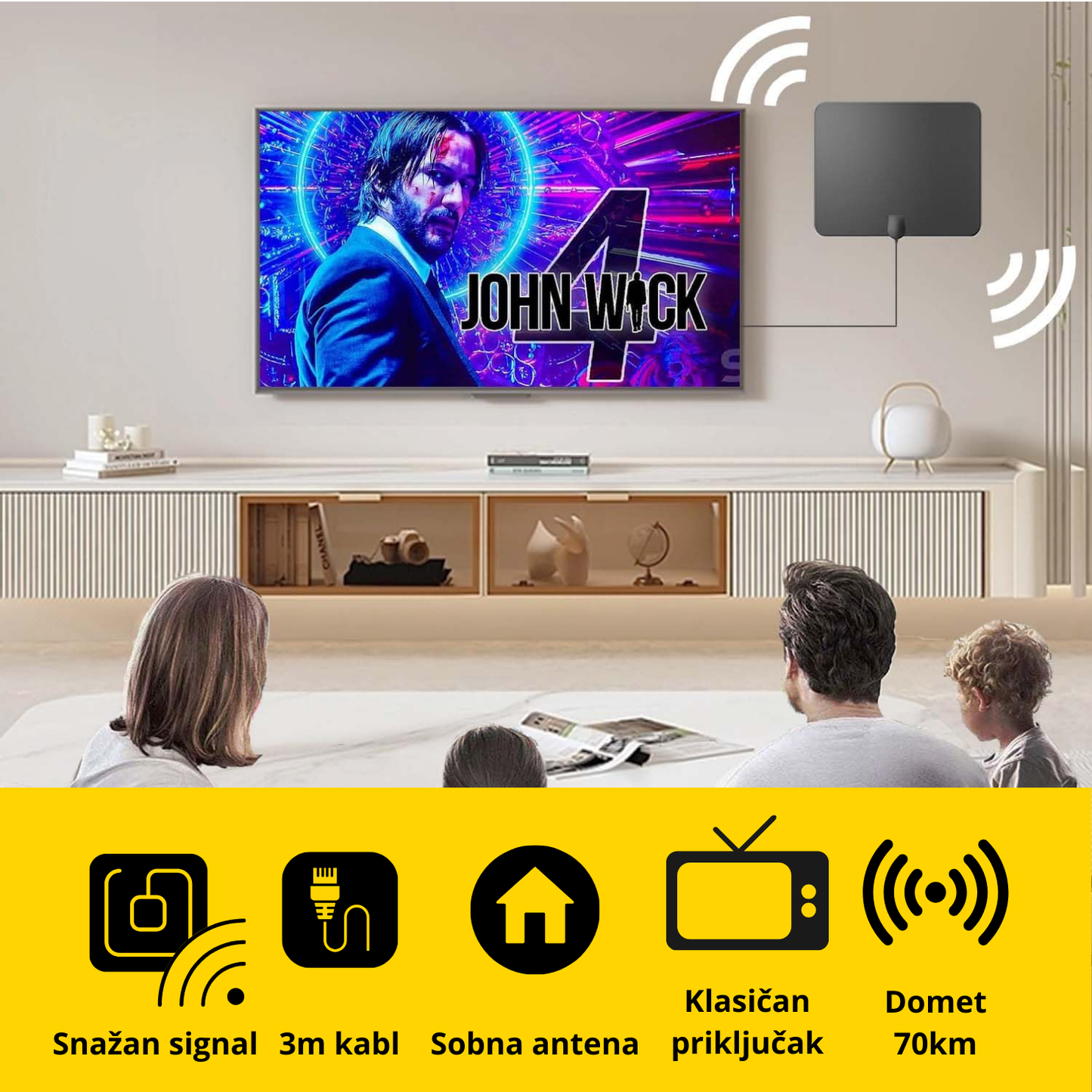 HDTV - Digitalna TV Sobna Antena