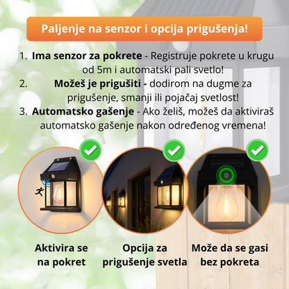 EcoGlow - Solarna fenjer lampa - 1+1 Gratis