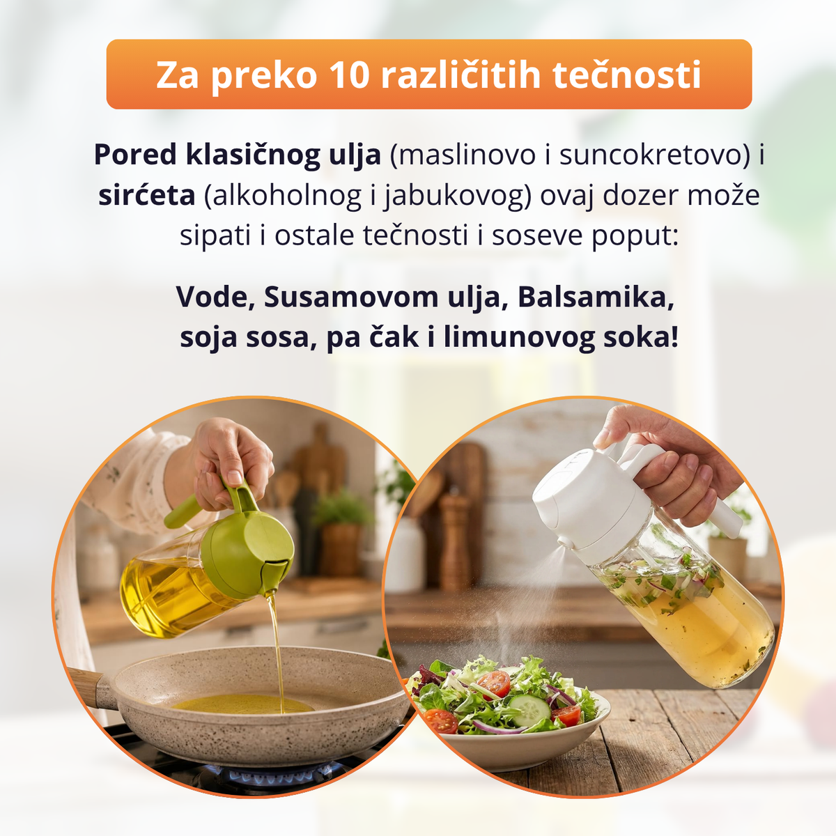2u1 Dozer za ulje i sirće - 1+1 Gratis