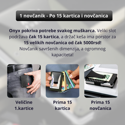 Onyx - Ultra tanki Novčanik za kartice i keš