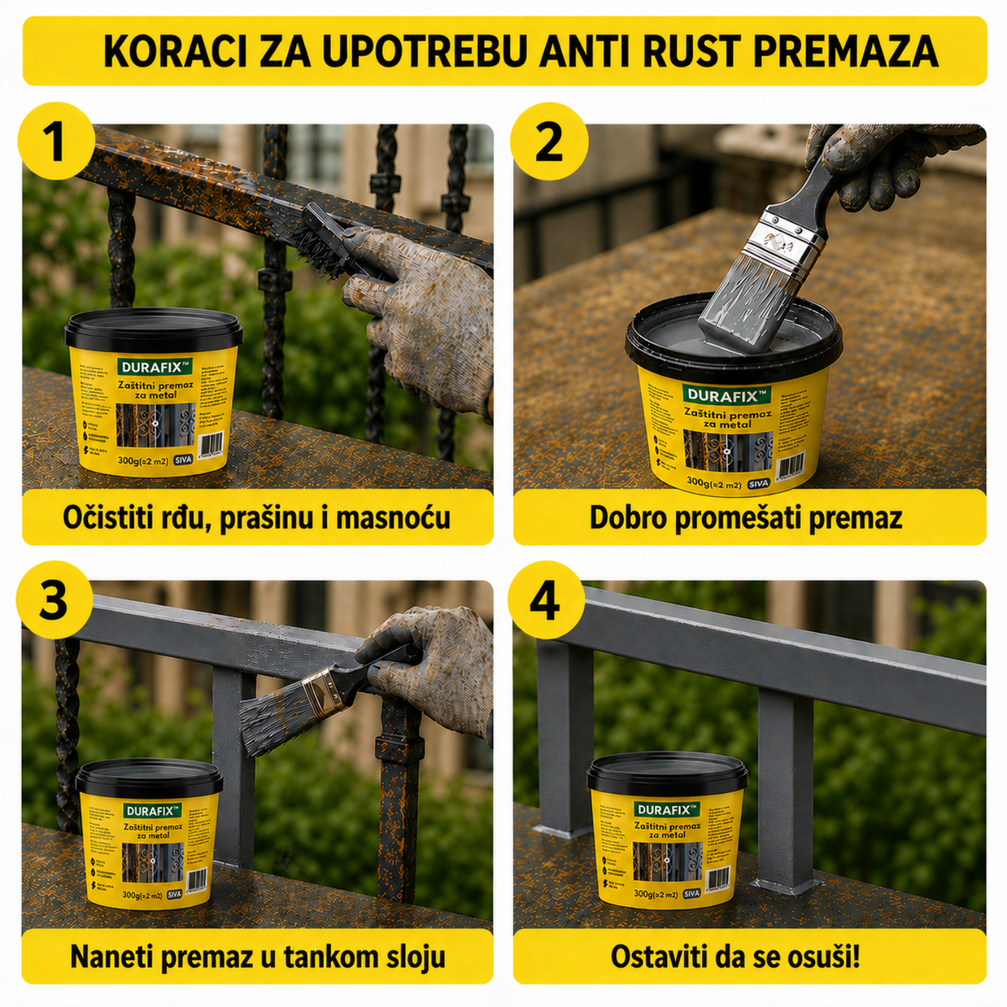AntiRust - 3 u 1 boja protiv rđe i korozije - 1+1 Gratis
