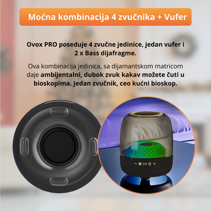 Ovox - Bluetooth zvučnik sa LED osvetljenjem