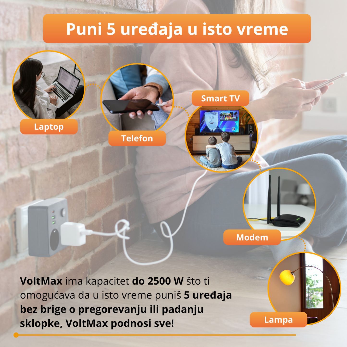 VoltMax - 6 u 1 Multi Utičnica