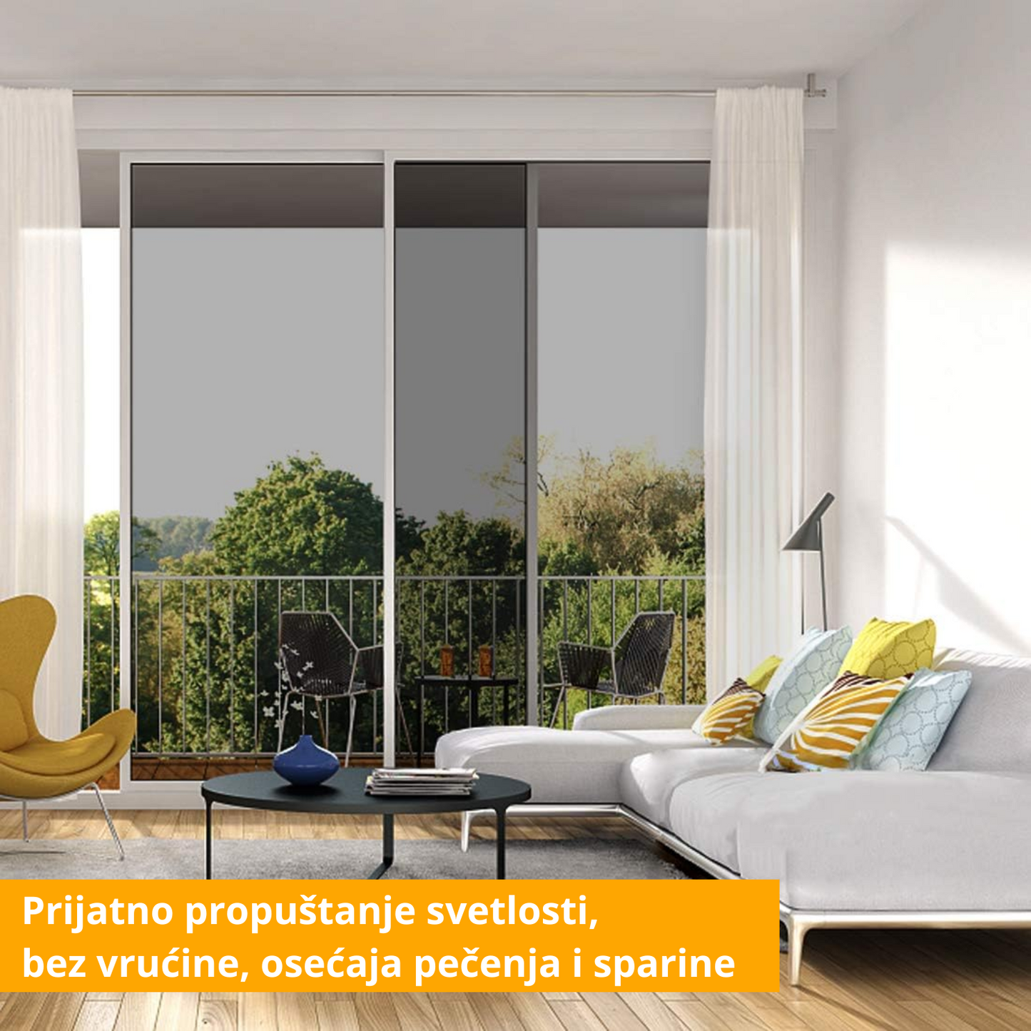 Uv reflektujuća folija za stakla