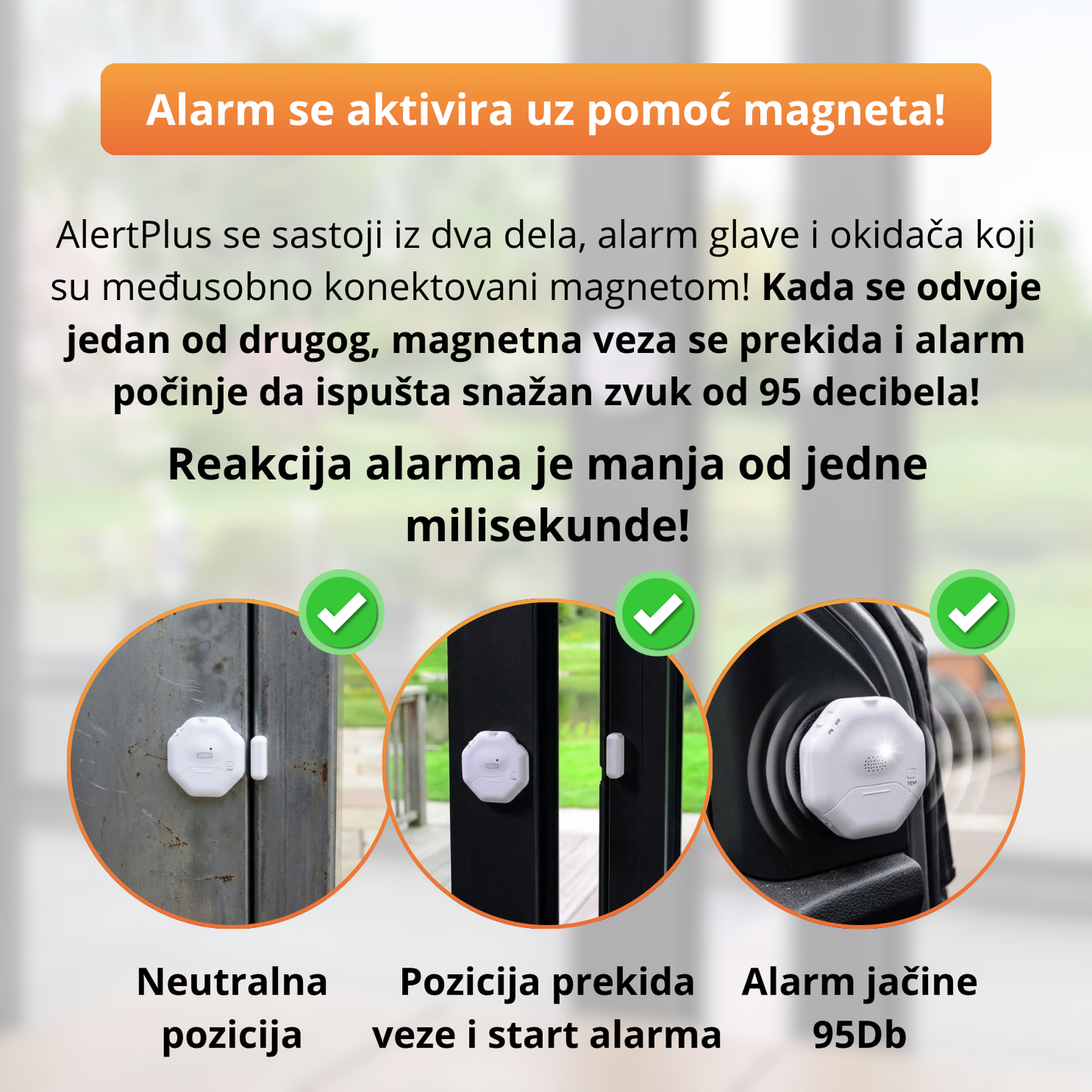 AlertPlus - Ultra snažni slim alarm