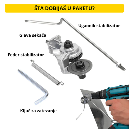 Nastavak za Bušilicu - Sekač metala i limova
