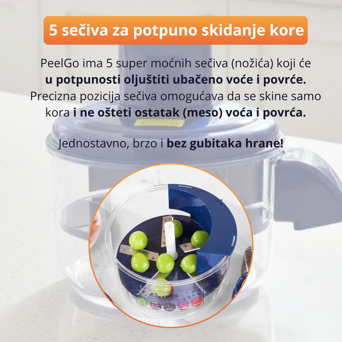 PeelGo - Električna Ljuštilica za voće i povrće