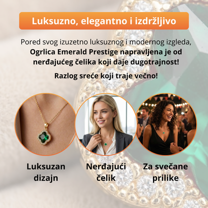 Emerald Prestige - Srećna ogrlica od nerđajućeg čelika