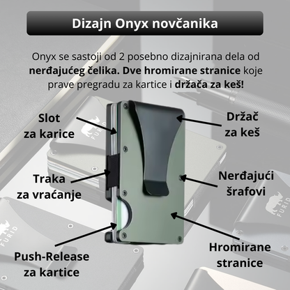 Onyx - Ultra tanki Novčanik za kartice i keš