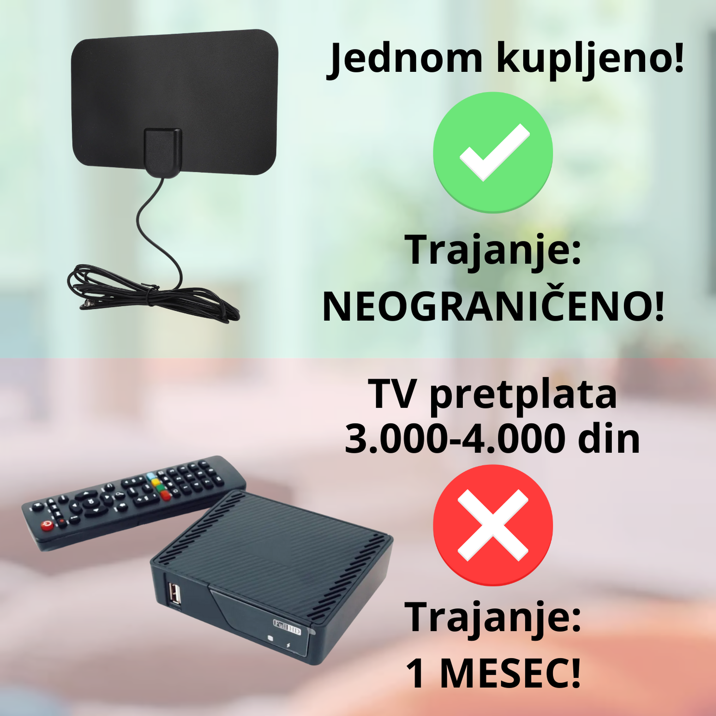 HDTV - Digitalna TV Sobna Antena